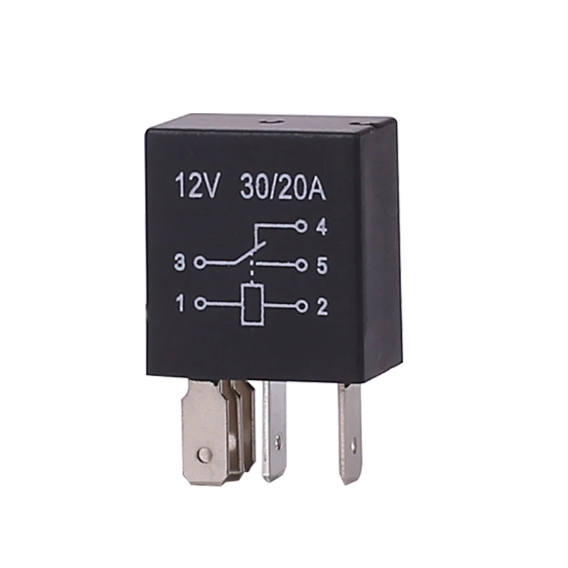 مرحل بنفسجي صغير 30A12V 24 فولت 4pin/5pin مضخة زيت مكيف الهواء مروحة الضباب مصباح مرحل عالمي مرحل السيارة