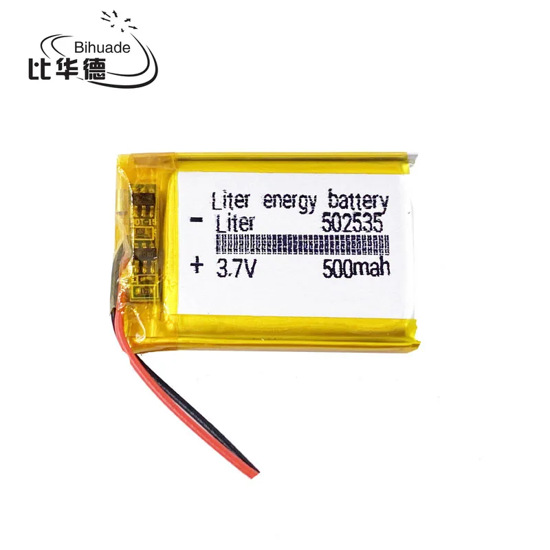 3.7V 500mAh 502535   Akumulator litowo-polimerowy Li-Po litowo-jonowy do telefonu komórkowego Mp3 MP4 MP5 GPS