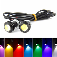 2X 9W Eagle Eye Lamp 18MM LED DRL Fog Daytime Running Car Tail Light White Amber Yellow Ice Blue Red Fog Lamp DC 12V 24V