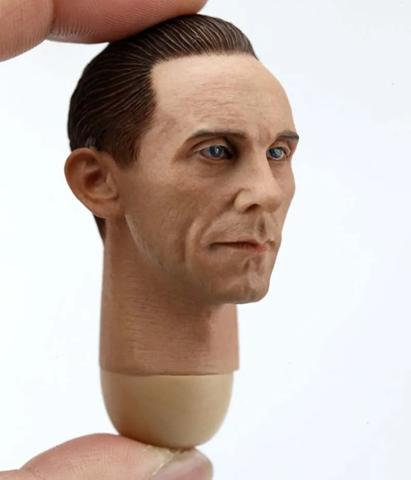 1/6 Scale WWII Germany Paul Joseph Goebbels Head Sculpt Minister Male Soldier Head Carved for 12in Action Figure Toy