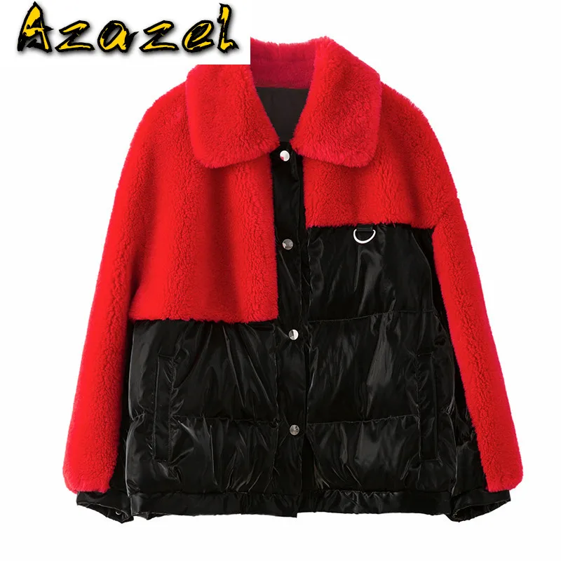 

Autumn Winter Wool Jacket Women Clothes 2020 Korean Vintage Real Female Down Coat Sheep Shearling Fur Tops ZT4284