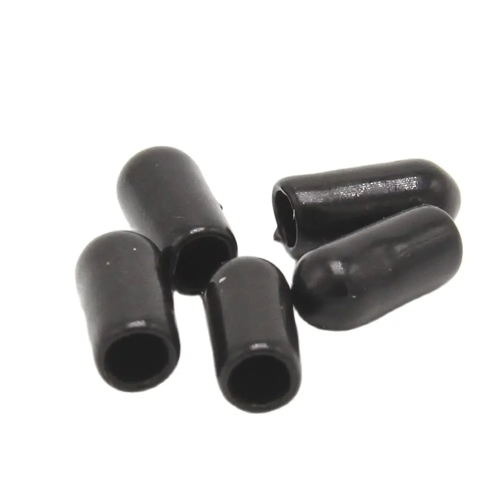 Black 4mm Protective Cover Rubber Covers Dust Cap For Connector Or Metal Tubes 100pcs/lot