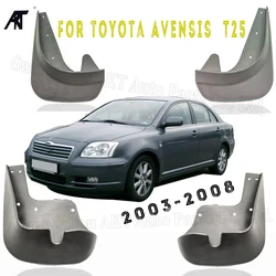 Rear Black Front &Rear4PCS Styled Front And Rear Splash Guards Mud Flaps Mud Flap for toyota Avensis T25 2003-2006