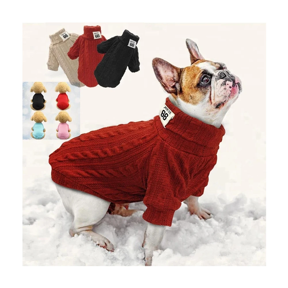 

Pet Dog Sweaters Puppy cat Knit Sweater Clothing Warm autumn winter sweater keep Jacket Coat Soft Knitwear Apparel