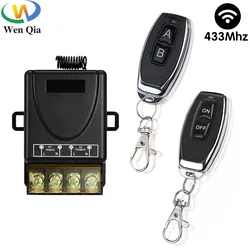 Wireless Switch 220V 30A Ceiling Fan Water Heater Controller 1ch Light Breaker Relay Module Rf 433MHz Transmitter for Smart Home