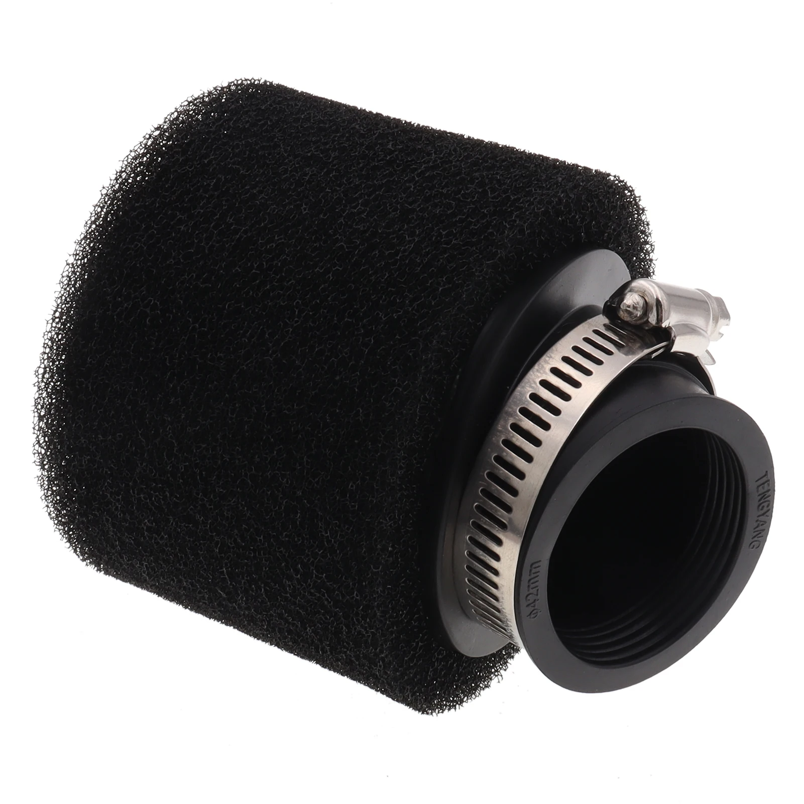 Performance 35mm 38mm 40mm 42mm 45mm 48mm Black Double Foam Angled Bent Air Filter for 110cc 125cc 140cc 150cc Dirt Pit Bike