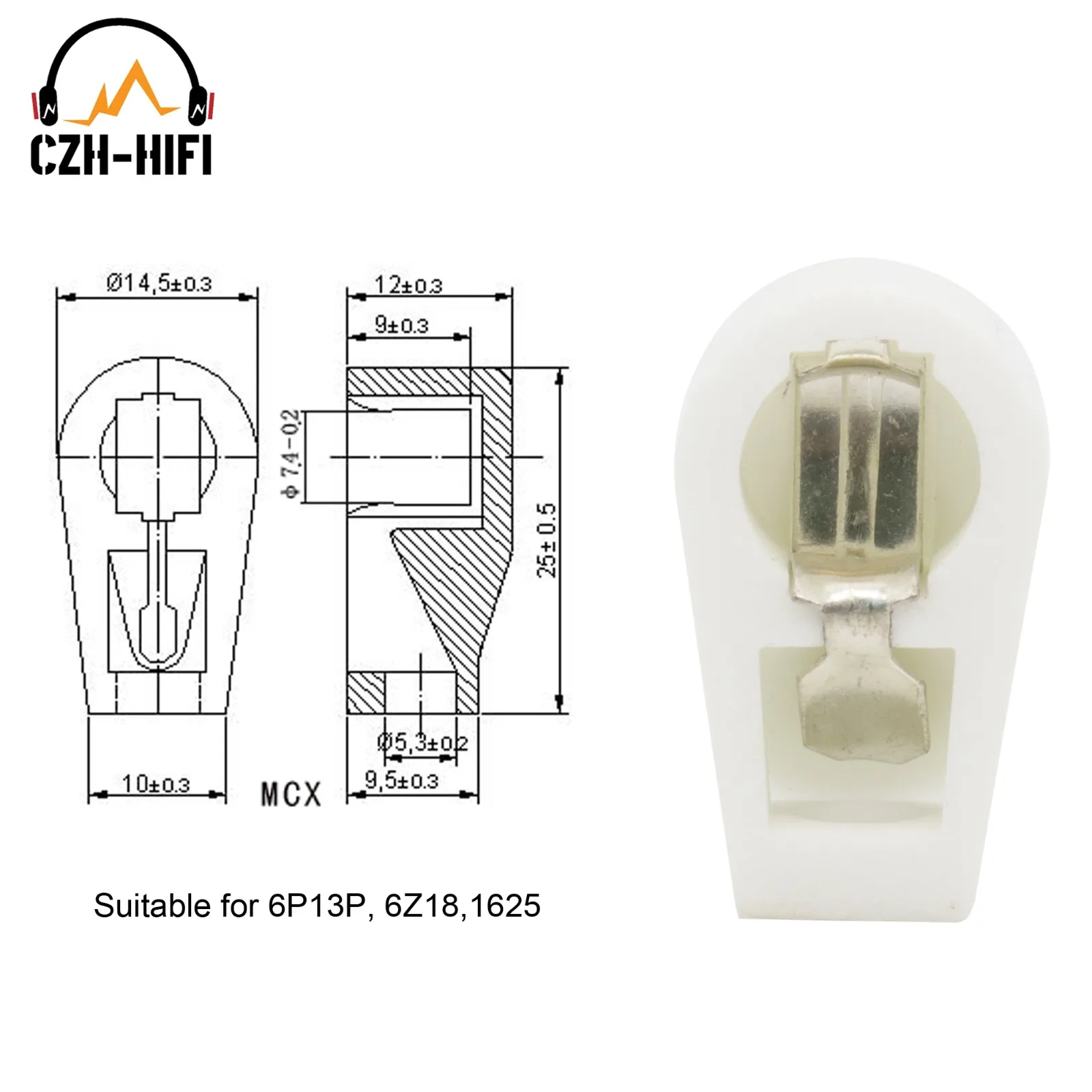 10 stücke Keramik Vakuum Rohr Anode Platte Kappe Hut für 813,811,572B,FU-5,807,FU-7,FU-25,6146B,EL504 FU-519 EF37 6P13P, 6Z18,1625 – Detail 3