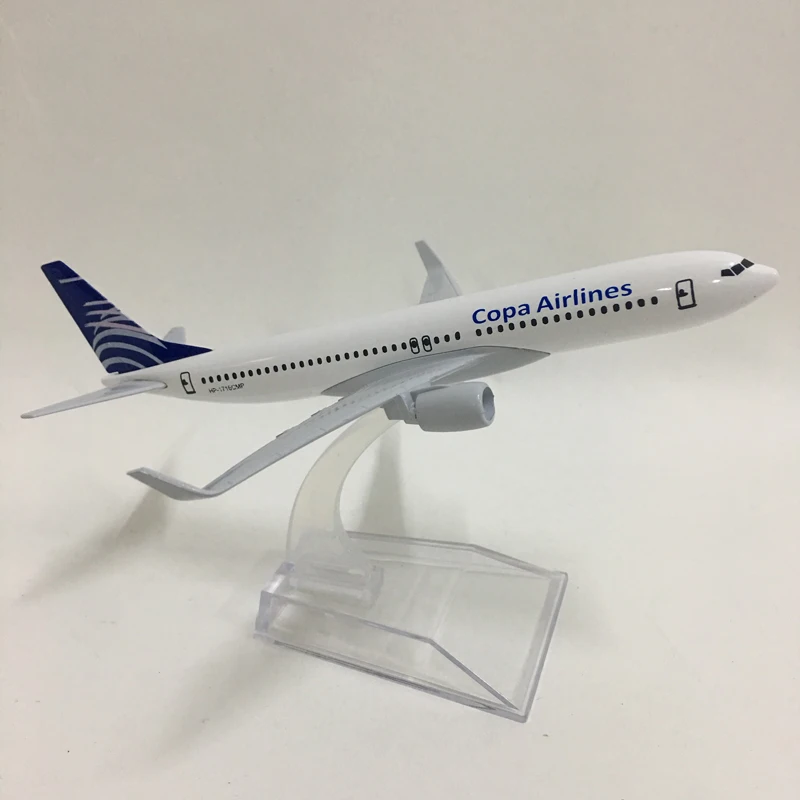 JASON TUTU 16cm Plane Model Airplane Model Copa Airlines Boeing B737-800 Airplanes Aircraft Model 1:400 Diecast Metal planes toy