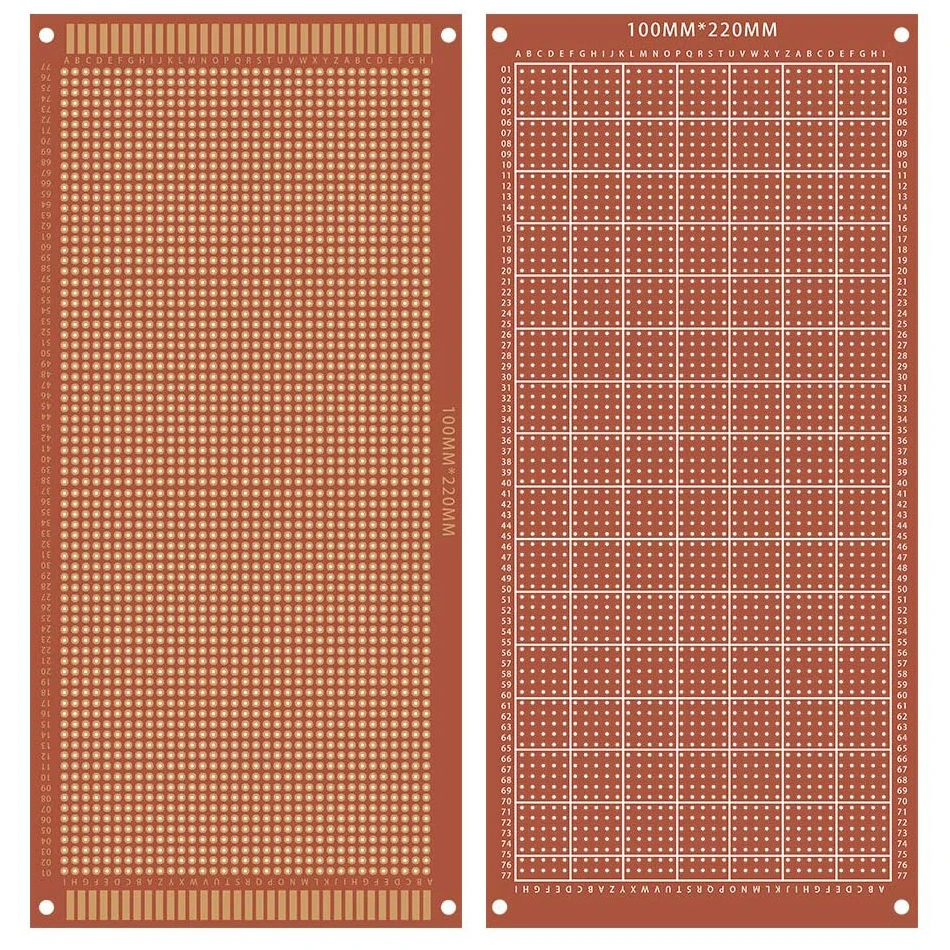32 Chiếc Mặt Đơn Nguyên Mẫu PCB Đa Năng Ban Thực Nghiệm Bakelite Mặt Đồng 2 Mặt In Hình Circuirt Bảng Vàng