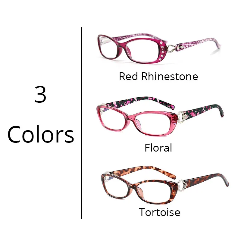 라인석 독서용 안경, 여성 럭셔리 패션 안경, 50 + 75 100 125 150 175 200 225 250 275 + 375 450 + 500