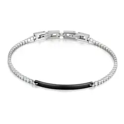 BONISKISS 2020 Hot Sale Ceramic Bracelets Bangles for Women Stainless Steel Double Buckle Adjustable Length Ladies Bracelet