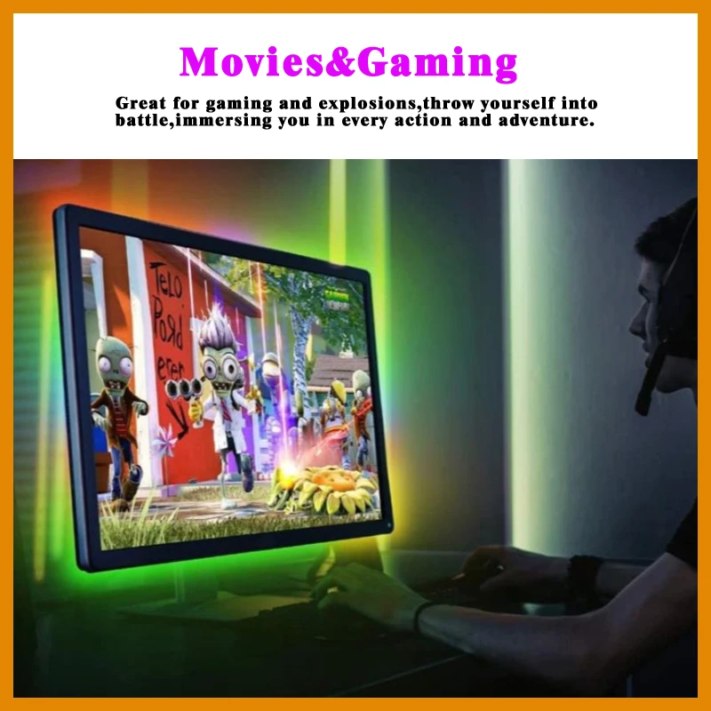 Led ws2812b Fancy Lighting Decoration USB Strip Light RGB Dream Ambient Color for Desktop PC Screen Backlight 1m 2m 3m 4m 5m Rgb