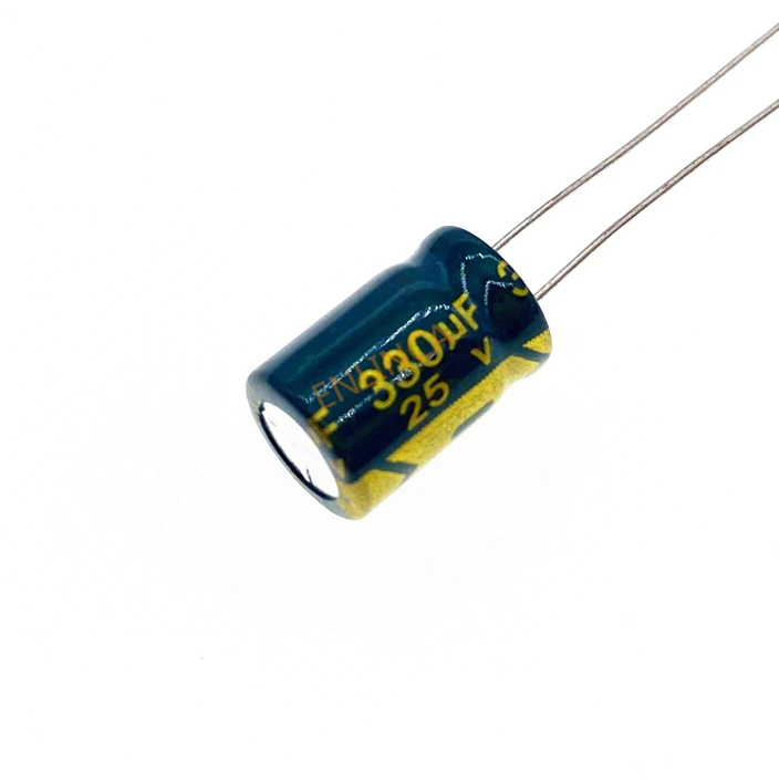 20pcs 25V 330UF Low ESR/Impedance High Frequency Aluminum Electrolytic Capacitor Size 8*12 330UF25V 20%