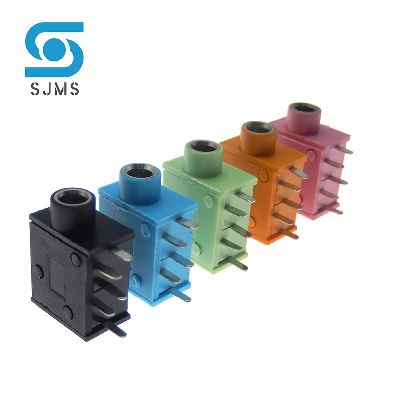 5/10Pcs Headphone Jack Socket PJ-325 3.5MM Stereo Female Socket 3.5 Audio Earphone Connector PJ325 Audio Jack Socket Multicolor