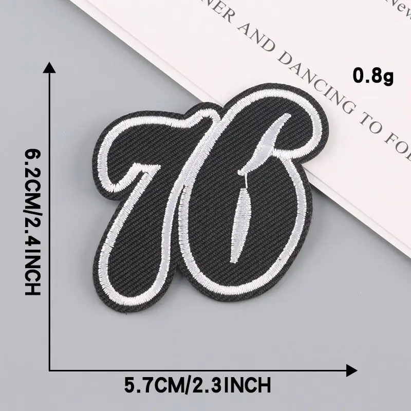 Number USA 76 America 1 23 Embroidery Clothes Patch For Clothing Iron On Patch Punk Motif Applique DIY Accessory