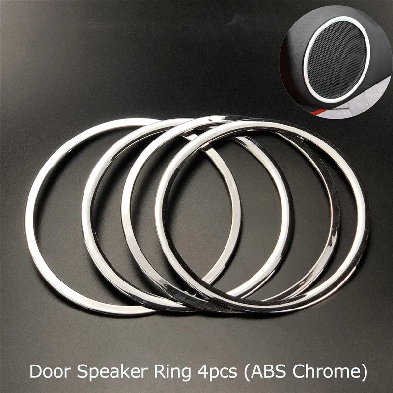 High Quality Door Speaker Decoration Circle cover Trim Ring Stickers Case For KIA K2 Rio 2011-2016 Car Styling