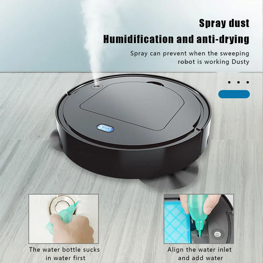 Mini Floor Cleaning Robot Intelligent Humidification Machine Household Vacuum Will Sell Small Home Appliances Gifts Useful Tools