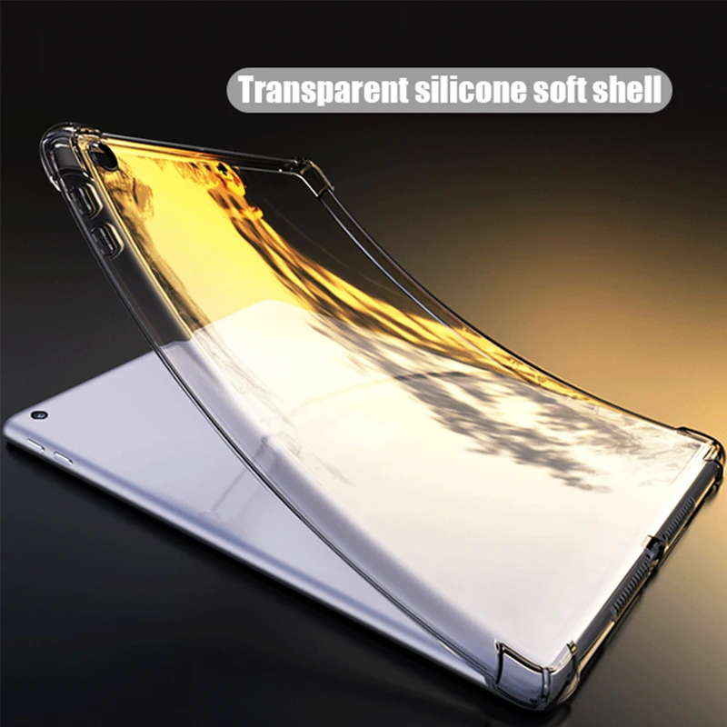 Tablet case for Samsung Galaxy Tab S6 Lite 2020 Silicone soft shell TPU Airbag cover Transparent protection bag for SM-P610/P615