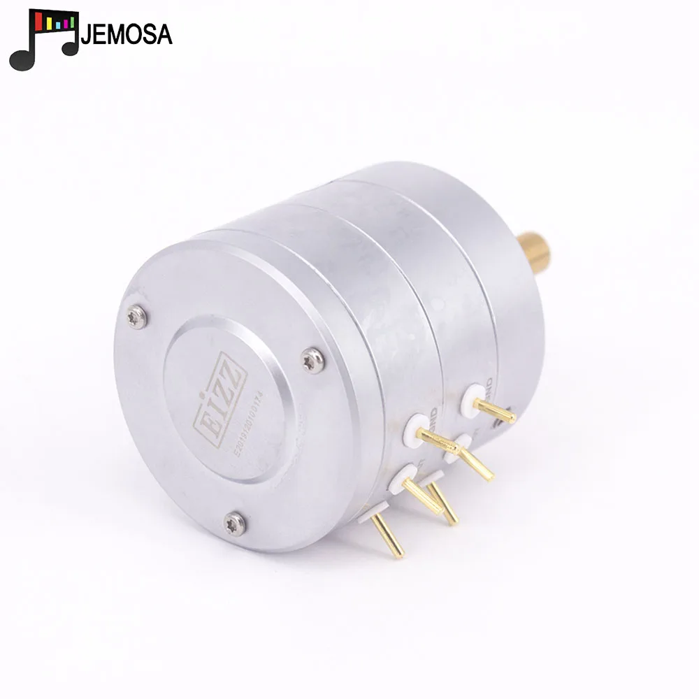 Высококонечный стерео потенциометр EIZZ, переключатель 10K 25K 50K 100K 250K, высокоточный 24-ступенчатый потенциометр, Hi-Fi аудио усилитель «сделай сам», 1 шт.