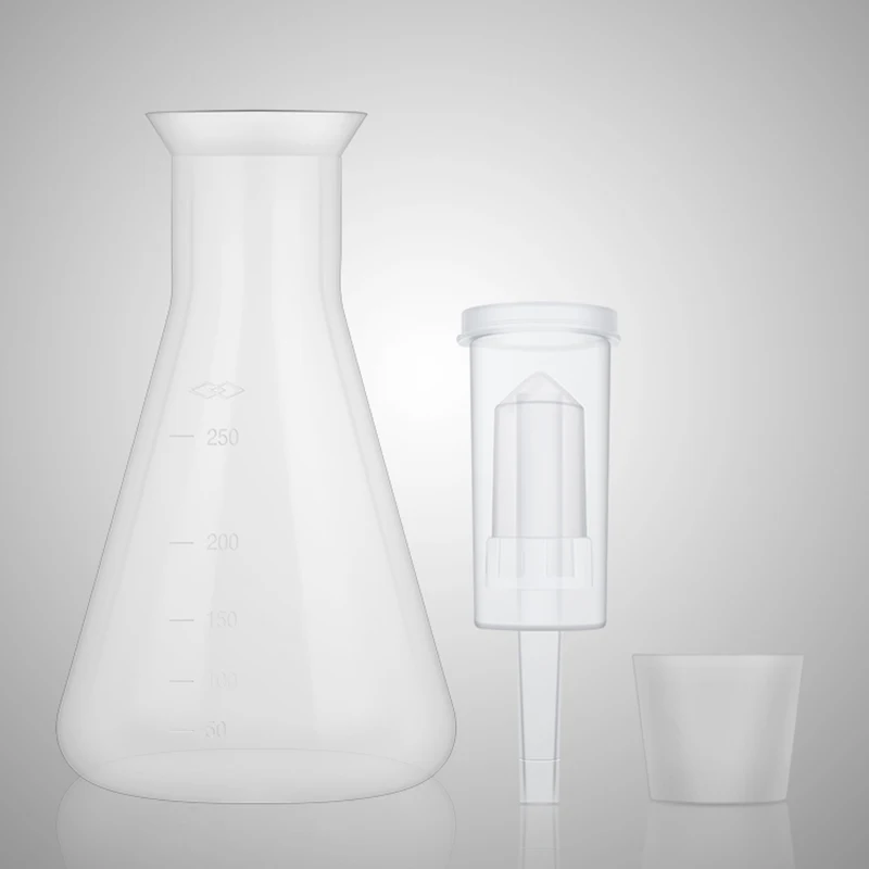 250ml Erlenmeyer Flask Yeast Starter Kit With Fermentation Air Lock & Silicone Stopper Narrow Plastic Fermenters Homebrew Tools