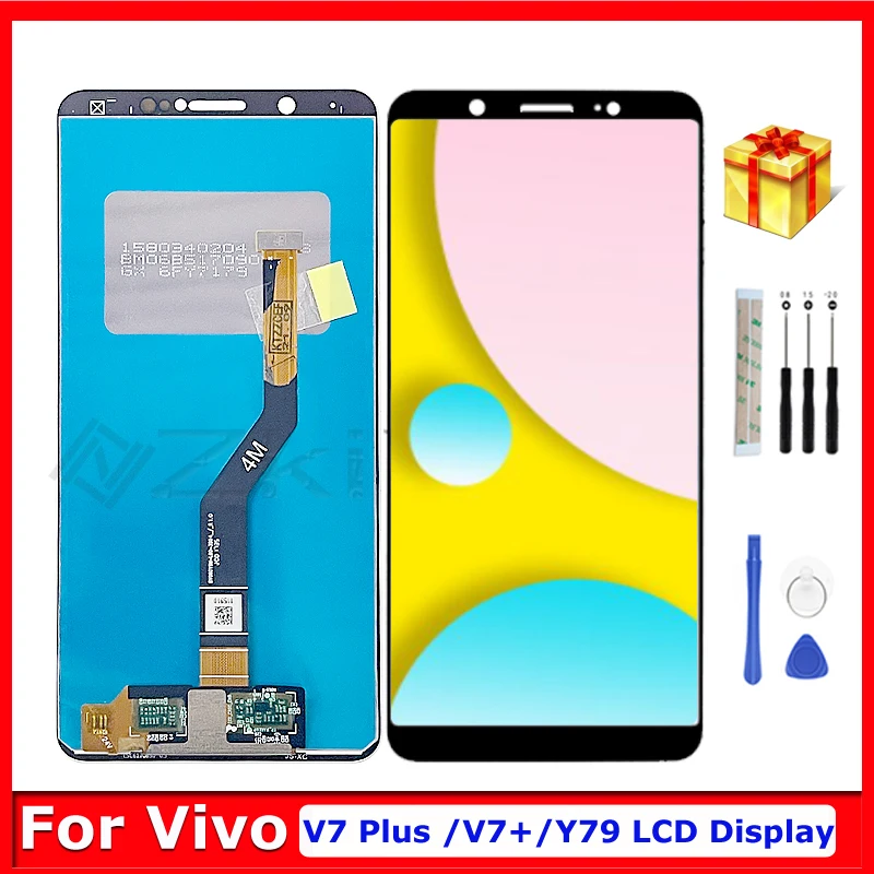 

5.99" Y79 LCD For VIVO V7 Plus Display Touch Screen Digitizer Assembly Replacement Parts for Vivo V7+ No Frame With Repair Tools