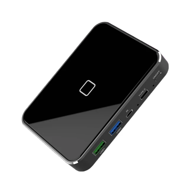 

RIY 3Ways PD 18W QC 3.0 Qi 10W Wireless Charger 1Hr Quick Charge 10000MAH Graphene Power Bank for Mobile Phone