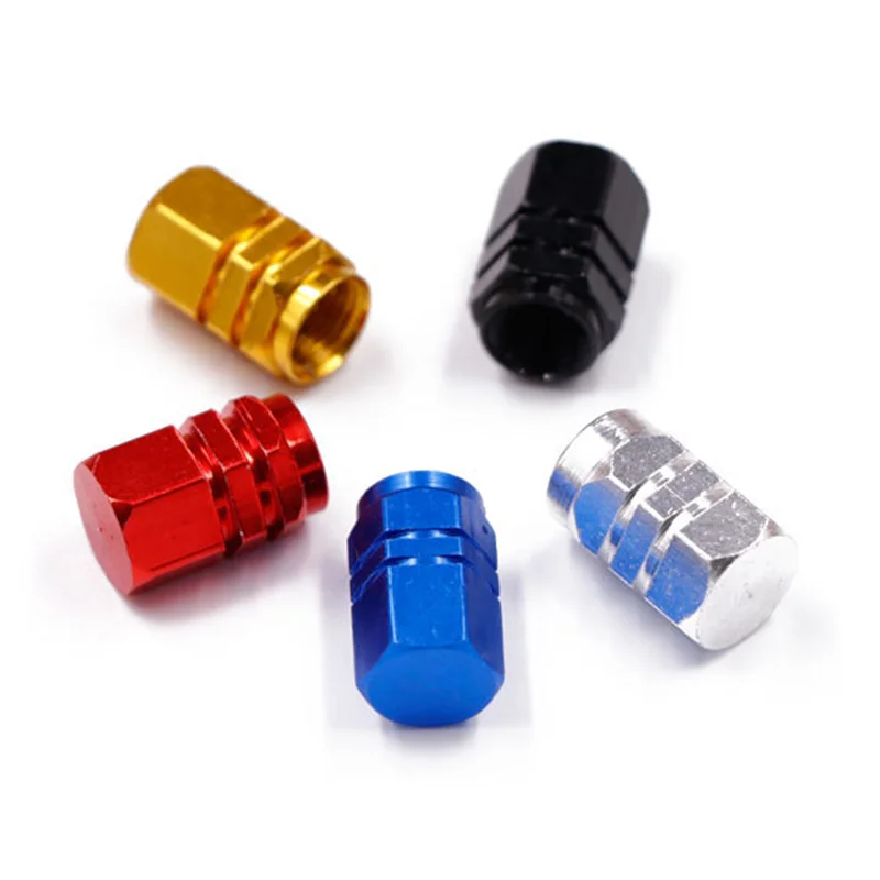 

4PCS/1Set Car Tire Valve Stem Caps Bolt-in Aluminum Theftproof Valve Caps Car Wheel Tires Valves Tyre Stem Valve Caps Wheel caps