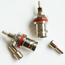 Connector BNC Female jack bulkhead crimp RG174 RG316 LMR100 cable waterproof