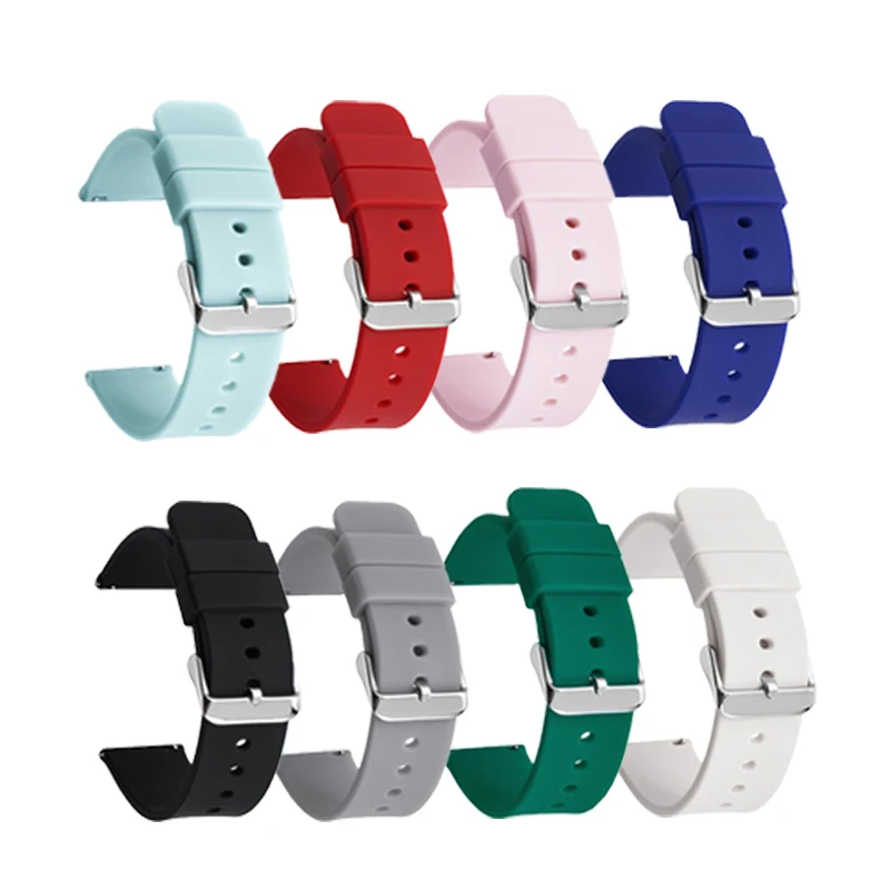 22mm Silicone Rubber Strap For ticwatch pro 3 watchband Breathable bracelet wristband For Ticwatch pro3 LTE quick release belt