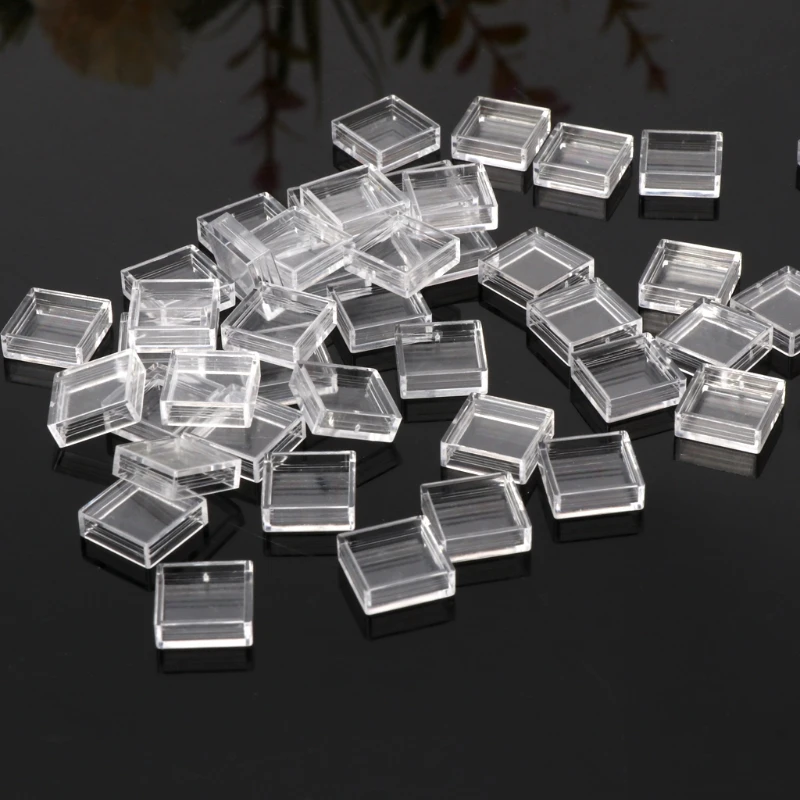 100Pcs Clear Plastic Pushbutton Tact Button Keycaps Covers Protector