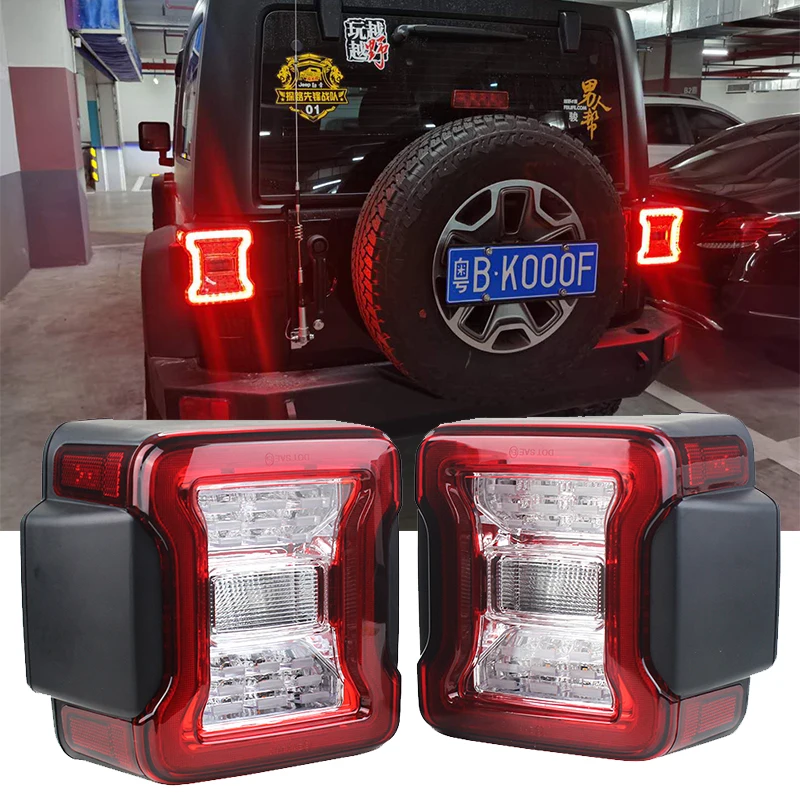 

New Car Light Assembly led tail lamp For Jeep Wrangler JK 2007-2017 Rear Lamps Brake Reverse light Daytime Wrangler JK 2007-2017