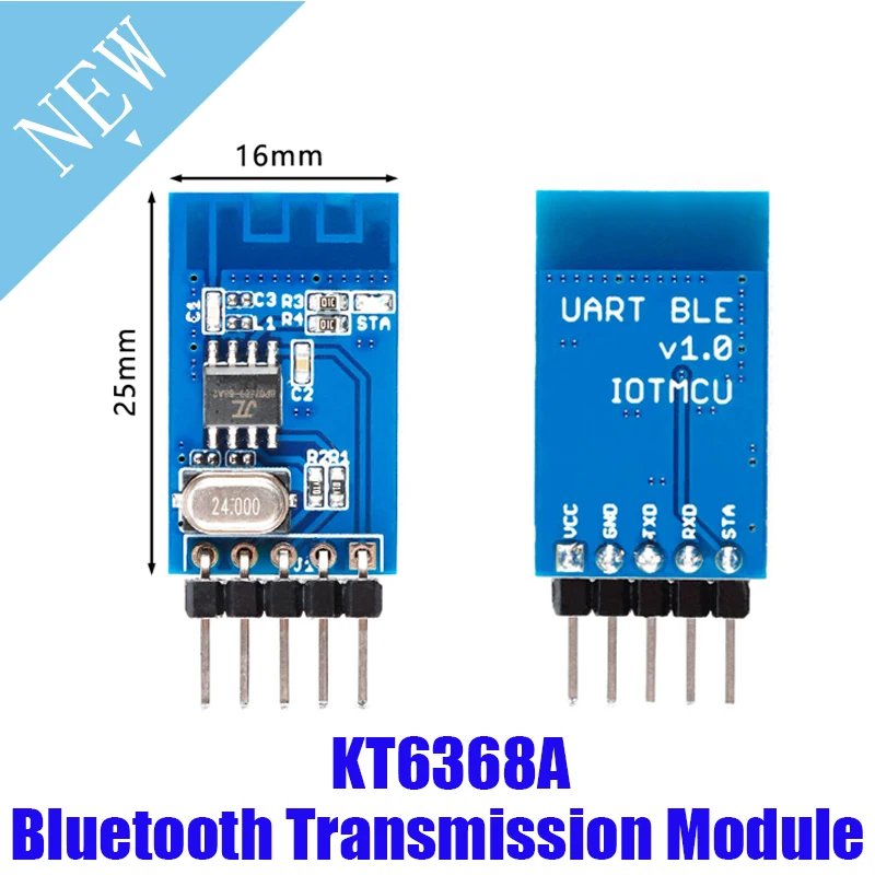 

KT6368A KT6368 Bluetooth-compatible 5.1 BLE 2.1 SPP Dual-Mode Serial Port Transparent Transmission Data Communication Module