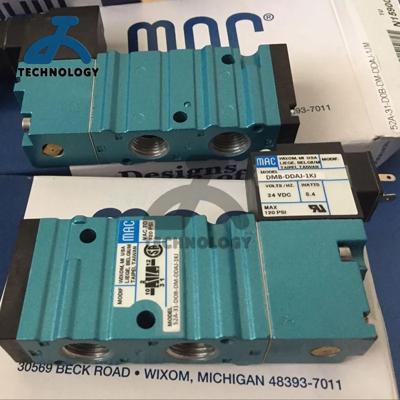 Imagem -04 - Mac Válvula Solenóide Pneumática 52a11-d0a-dm-ddaa-1ba 52a-11-b0b-dm-ddaj-1jd 52a-11-f0a-gm-gdff-1ka 52a-11-f0a-gm-gdff-1ka Mac
