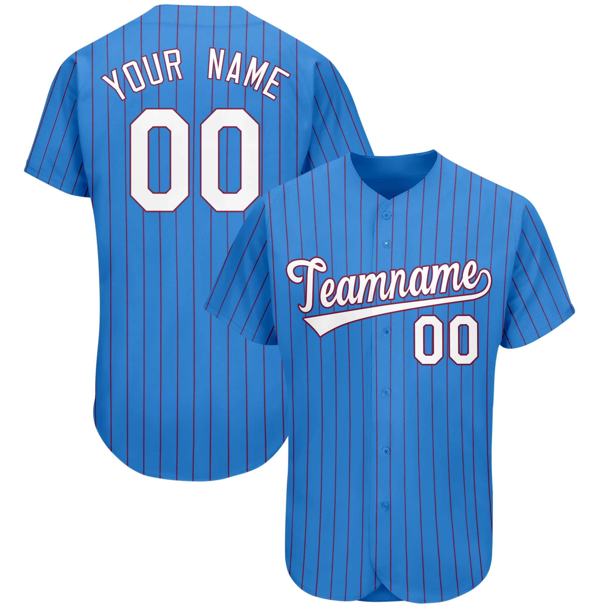 Custom Baseball Jersey Classic Vertical Stripe Baseball Shirt Print Name Number Casual Hip Hop Street T-Shirt Softball Fan Gift