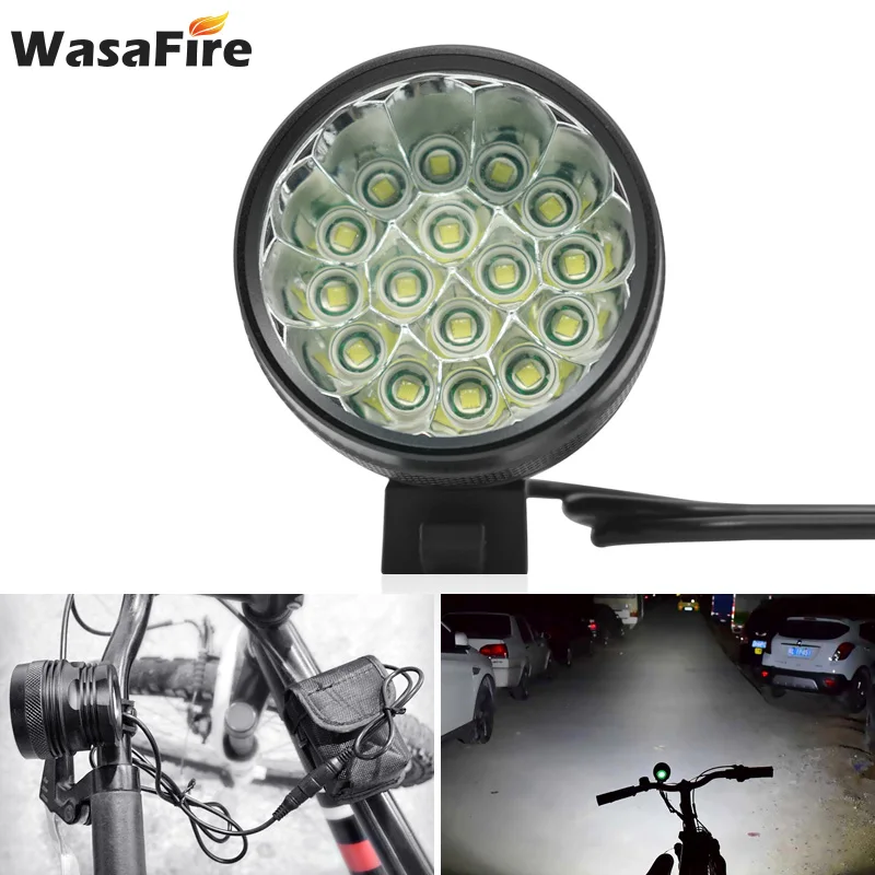 Bicycle Front Light Headlight 40000 Lumens 16 XML T6 Led MTB Lantern Cycling Bike Lamp Handlebar Flashlight Running Lights