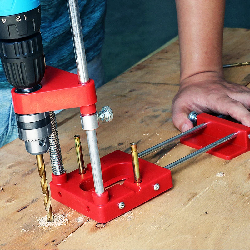 Woodworking Drill Location Drill Bit Guide Dowel Jig Labor Saving Alloy Steel Guid Locator Guide Tool For Home Machine Wood