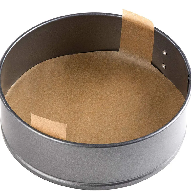 100PC Precut Circle Cake Pan Liners 6/8/9 Inch round Parchment Paper with Lift Tabs Baking Disposable Sheets Non-stick