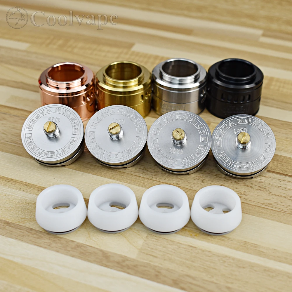 WOLF COOLVAPE-بخاخ السجائر الإلكترونية RDA ، 30 مللي متر ، 316 فولاذ مقاوم للصدأ ، 510 خيط ، خزان vs Tauren RDA