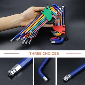 Metric Allen Key Set, Hex Wrench Set, Anti-Slip Long End, vehicle spanner, bicycle repairs, 1.5-10mm, 9pcs 6 Main Sales Key Allen - №2