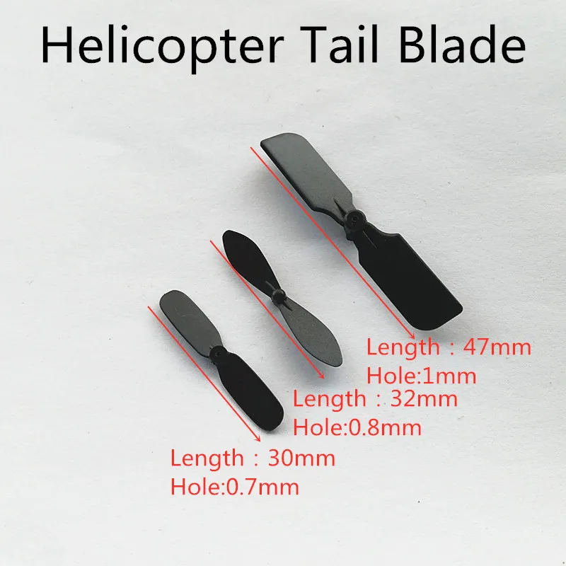 

3pcs Mini Helicopter R/C Model Spare parts Tail Blade Tail Fan Tail Rotor 3cm 32mm 4.7cm 0.7mm 0.8mm 1mm For S107 t38 t20 t35