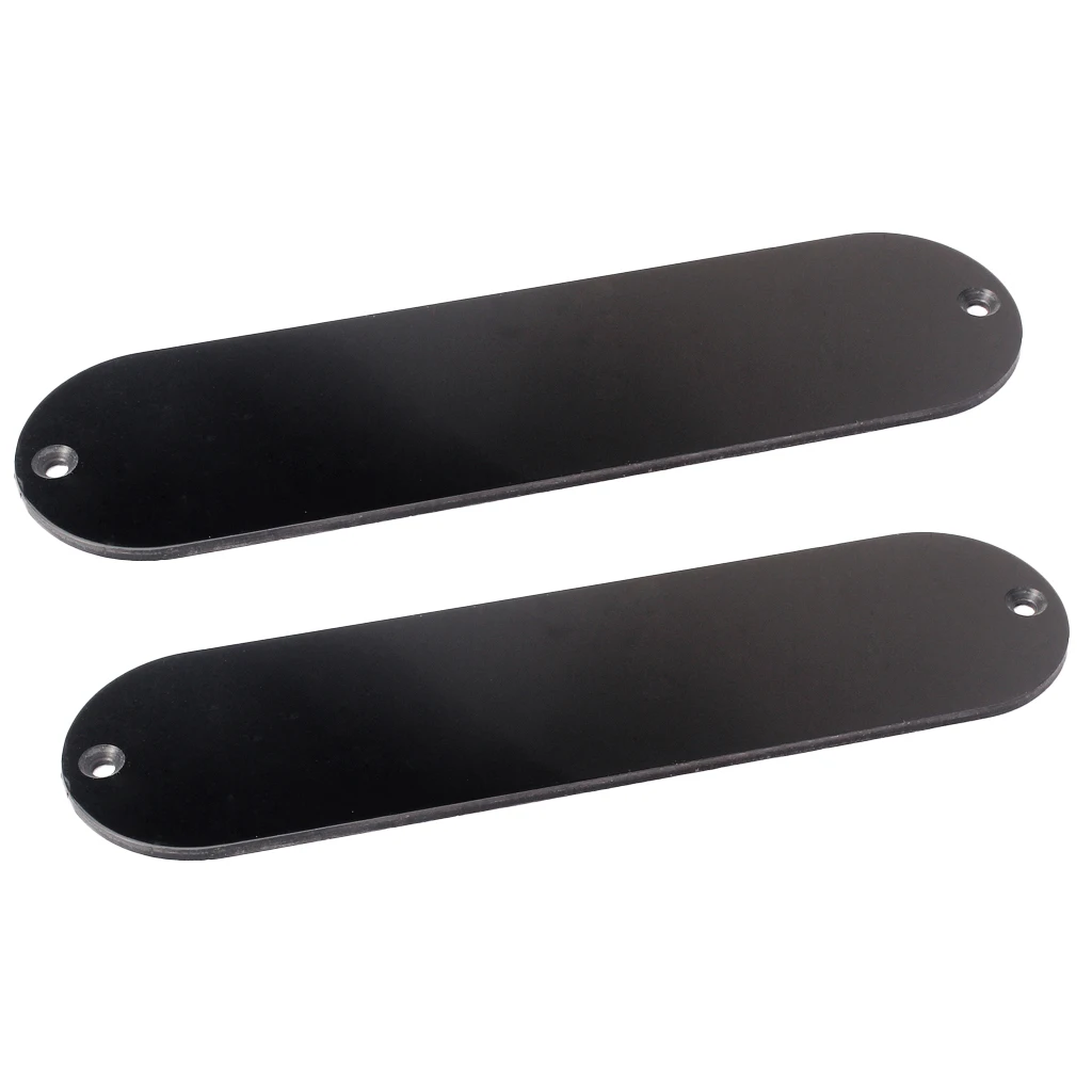 2pcs Unfinished Guitar Control Plate For Electric Guitar Replacement Black