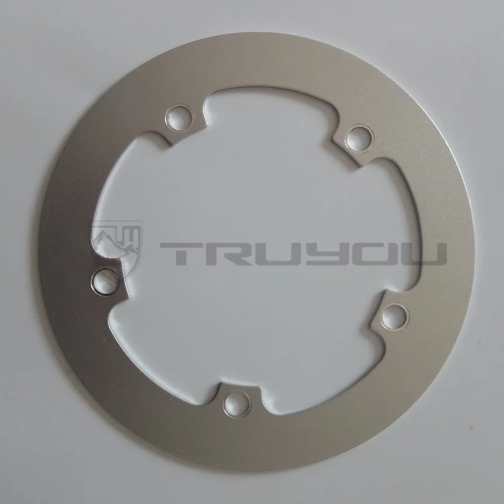 TRUYOU 130 BCD Chain Wheel Guard Folding Bike Chainring Cover Silvery Aluminum Alloy Road Bicycle Protective Plate