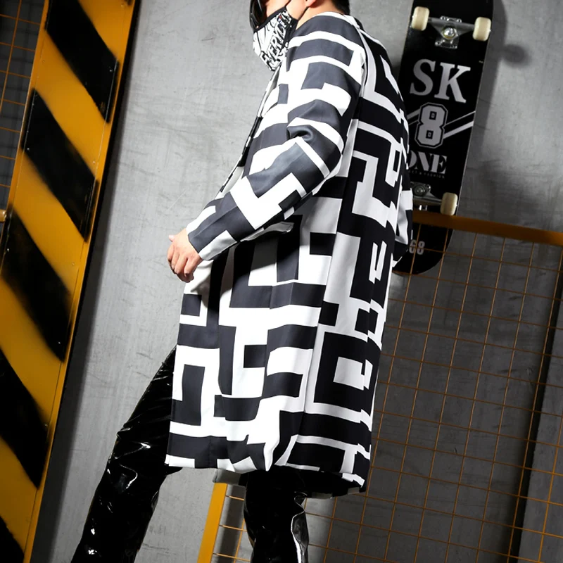 Cool Host Stage Costume Hip Hop Costume For Men Jazz Costume Nightclub Suit Street Dance Wear Street Oufits Dance Wear VDB1913
