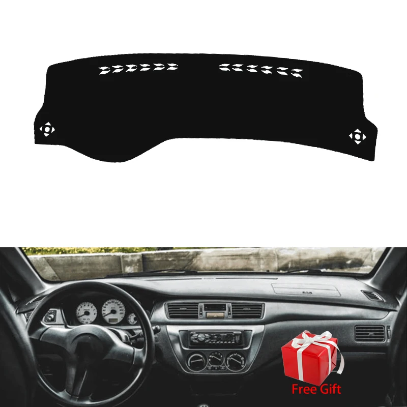 Car Dashboard Cover Dash Mat Board Pad Carpet Dashmat Interior Mats for Mitsubishi lancer 9 GLX Right Hand Drive Accessories