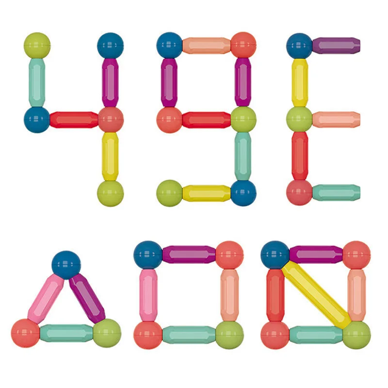 Duży rozmiar konstruktor magnetyczny projektant patyczek magnetyczny pręt klocki zabawki edukacyjne Montessori dla dzieci dzieci chłopiec dziewczynka