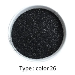 50g Black Glitter Powder Pigment Coating Paint Powder for Painting Nail Decorations Automotive Arts