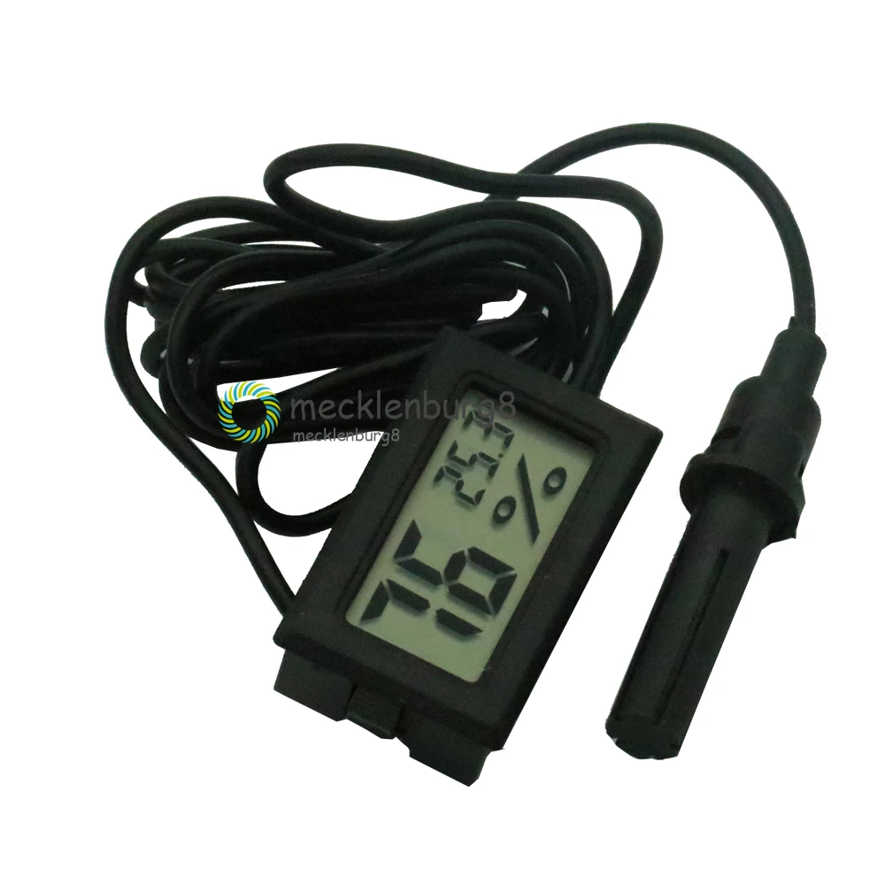 Professional mini probe Digital LCD display thermometer hygrometer Humidity Temperature meter Indoor digital LCD display Display