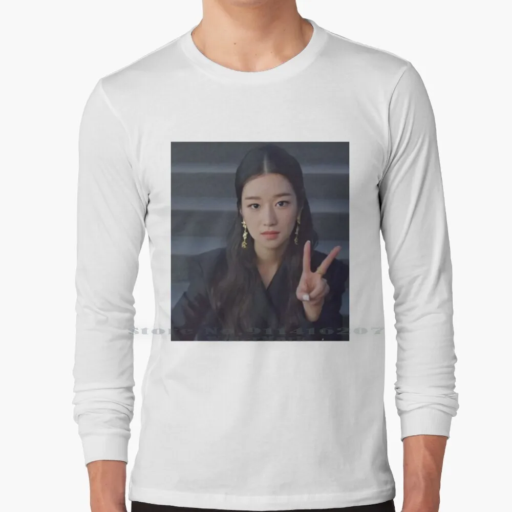 Ye-Ji Seo 100% Cotton Long Sleeve T Shirt Ye Ji Seo Kim Soo Hyun Han Jin Seong Hwang Hyeon Jin Hyun Jin Kim Wu Jin Minho Seung