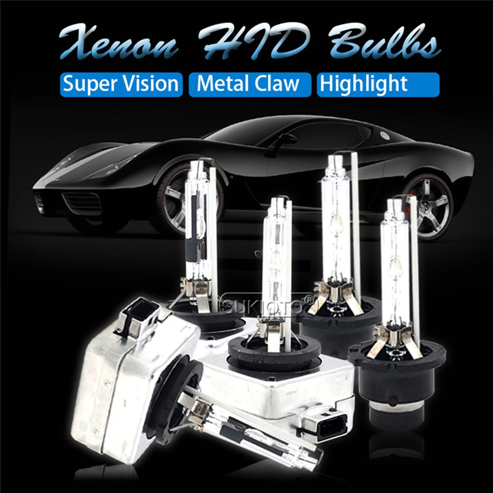 2PCS SUKIOTO GENUINE D1S 55W HID Xenon Headlight Bulb 66140 66144 85410 85415 35W D3S HID Light D2S D2R D4R D4S Xenon HID Lamps - Image 2