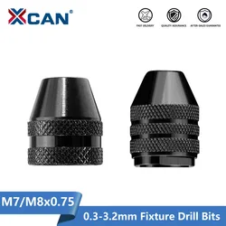 XCAN Keyless Bohrfutter M7 M8 0,3-3,2mm Auswirkungen Fahrer Adapter Bohrer Werkzeug Schnell Ändern Konverter Adapter für Dreh Werkzeug